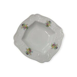 Vintage Rosenthal Continental Sanssouci floral pattern square serving bowl Rose